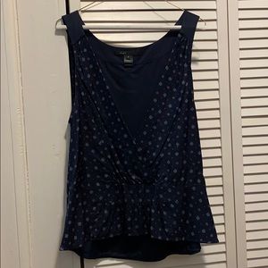 Marc Jacobs Blue Vest Shirt with Print Pattern